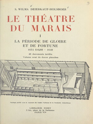 cover image of Le théâtre du Marais (1). La période de gloire et de fortune, 1634 (1629)-1648